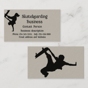 Tarjeta De Visita Skateboard Skateboarding Skateboard Skater