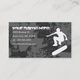 Tarjeta De Visita skateboarding del grunge