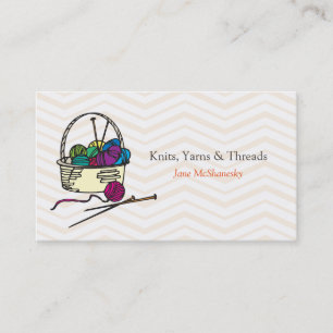 Tarjeta De Visita Skein Crochet Yarn Knitt Craft Business