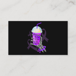Tarjeta De Visita Skeleton Mano Holocauta Milkshake Cáncer Pancreáti