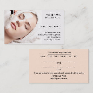 Tarjeta de visita Skincare & Beauty Salon