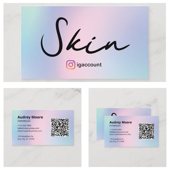 Tarjeta De Visita Skincare Makeup Salon Spa Esteticista (Skincare Makeup Salon Spa Esthetician Business Card
)