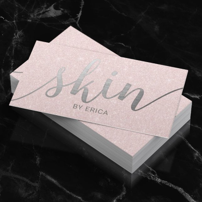 Tarjeta De Visita Skincare Salon Spa Esthetician Elegante Rubor Pink (Subido por el creador)