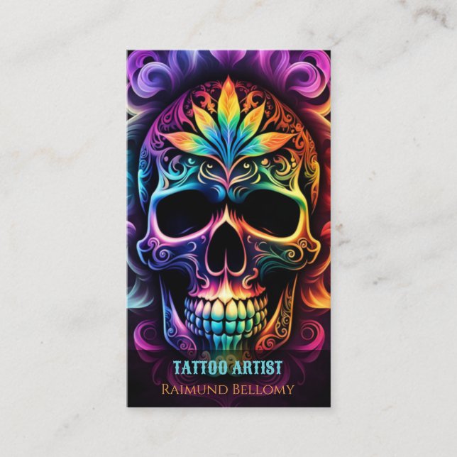 Tarjeta de visita Skull (Anverso)