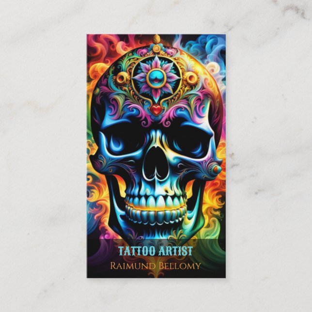Tarjeta de visita Skull (Anverso)