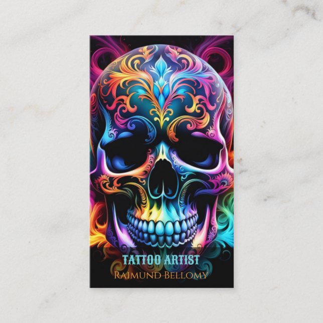 Tarjeta de visita Skull (Anverso)