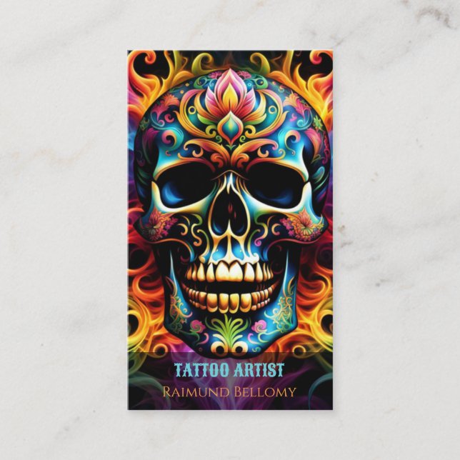 Tarjeta de visita Skull (Anverso)