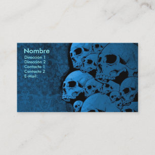 Tarjeta De Visita Skull, CALAVERA