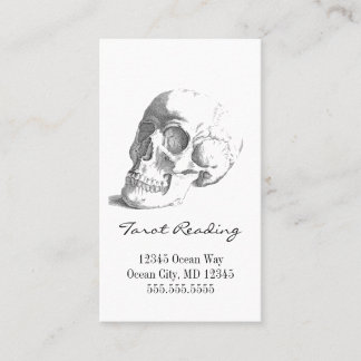 Tarjeta de visita Skull Tarot Reading