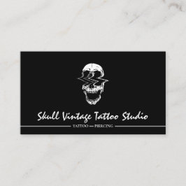 Tarjeta De Visita Skull Vintage Resumen Horror skeleton head