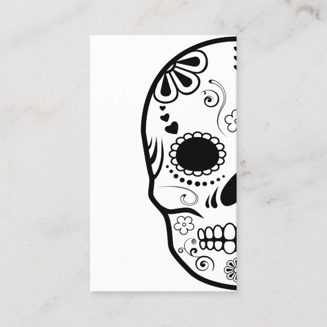 Tarjeta De Visita skullz del azúcar (Anverso)