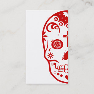 Tarjeta De Visita skullz del azúcar: 2