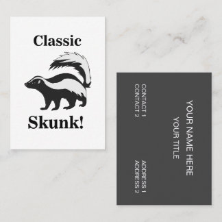 Tarjeta De Visita Skunk Animal Funny