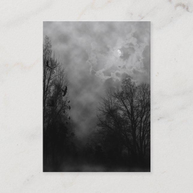 Tarjeta De Visita Sky atormentado con Ravens Business Card (Anverso)