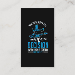 Tarjeta De Visita Skydiving Extreme Sport Lover Hobby Paraglier