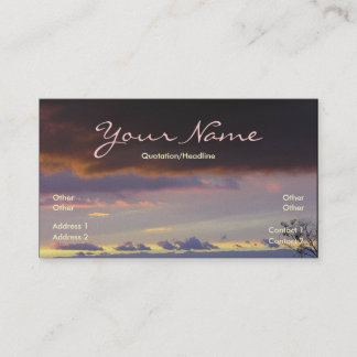 Tarjeta de visita Skyscape Fantasy