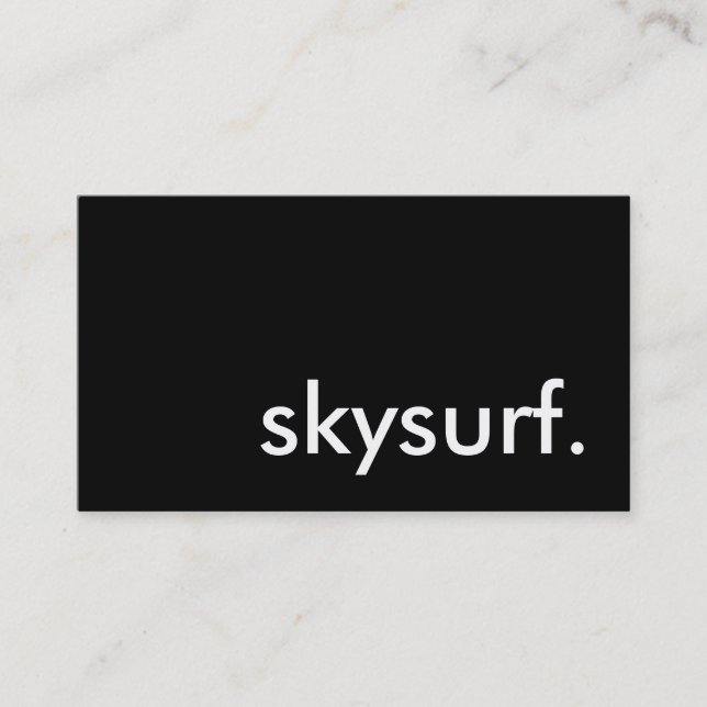 Tarjeta De Visita skysurf. (Anverso)