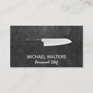 Tarjeta De Visita Slate Executive Chef   Culinario