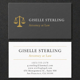 Tarjeta De Visita Slate Professional Abogado Bufete de Abogados Pied