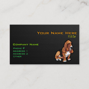 Tarjeta De Visita Sleek Basset Hound