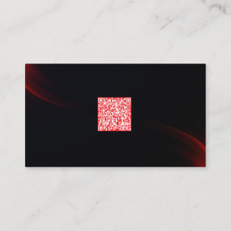 Tarjeta De Visita Sleek Dark Professional QR Code Networking Card