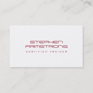 Tarjeta De Visita Sleek futurista consultor profesional rojo