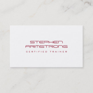 Tarjeta De Visita Sleek futurista consultor profesional rojo