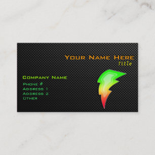 Tarjeta De Visita Sleek Lightning Bolt