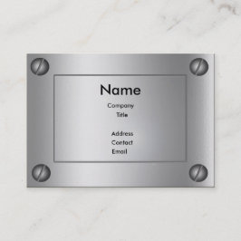 Tarjeta De Visita Sleek Metalizado Groovy -