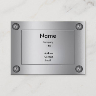 Tarjeta De Visita Sleek Metalizado Groovy -