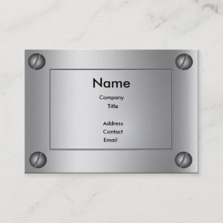 Tarjeta De Visita Sleek Metalizado Groovy -