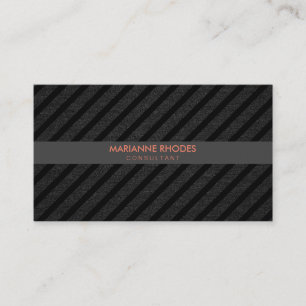 Tarjeta De Visita Sleek moderno Denim Stripe