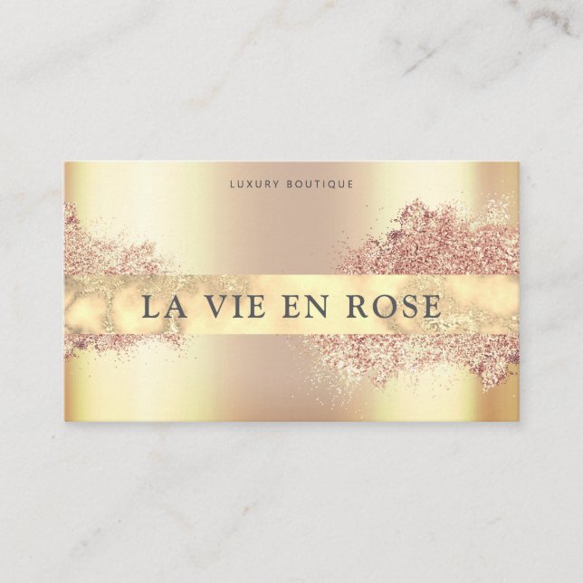 Tarjeta De Visita Sleek Professional bronceado para pulverización mó (Anverso)