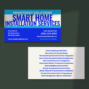 Tarjeta De Visita Smart Home Installation Services