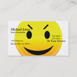 Tarjeta De Visita Smilie hace frente a mal
