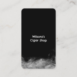 Tarjeta De Visita Smoke Vape QR Black