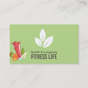 Tarjeta De Visita Smoothie de la salud