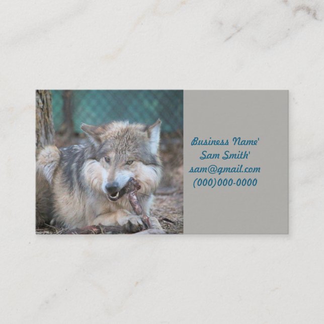 Tarjeta De Visita Snack (Anverso)