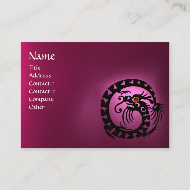 Tarjeta De Visita SNAKE DRAGON AMETHYST, Beauty, Salon, Day Spa (Anverso)