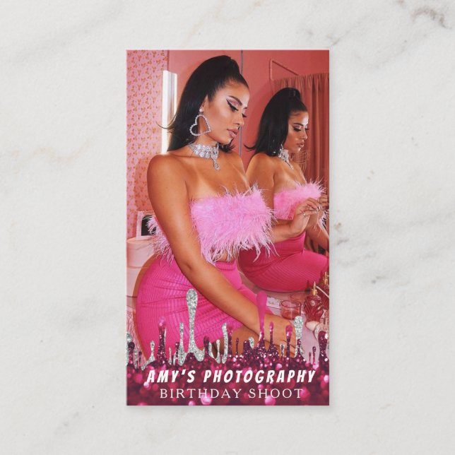 Tarjeta De Visita Snapping Special Moments Fotógrafo de cumpleaños (Anverso)