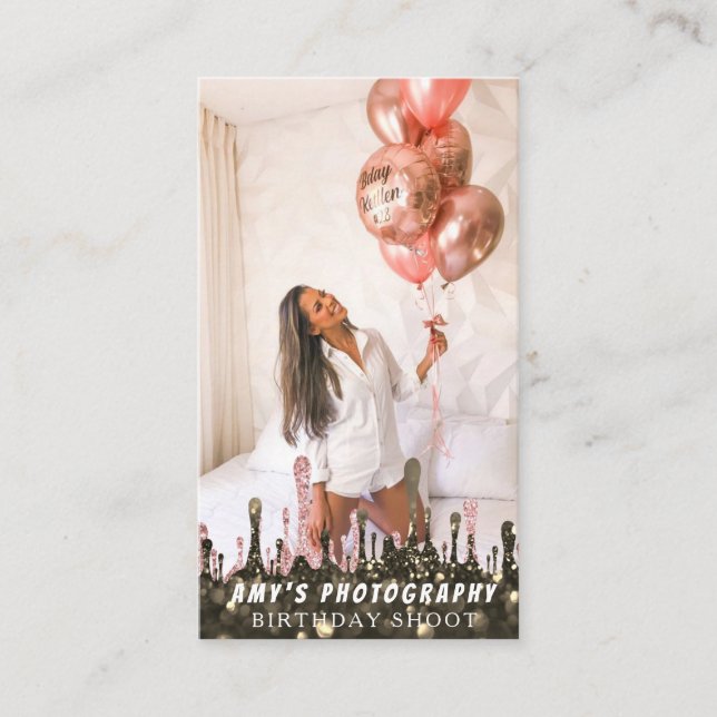 Tarjeta De Visita Snapping Special Moments Fotógrafo de cumpleaños (Anverso)