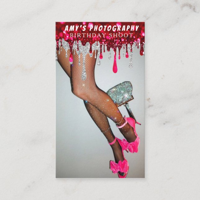 Tarjeta De Visita Snapping Special Moments Fotógrafo de cumpleaños (Anverso)