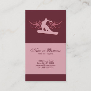 Tarjeta De Visita snowboard tribal