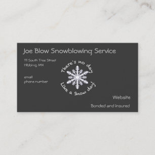 Tarjeta De Visita Snowflake