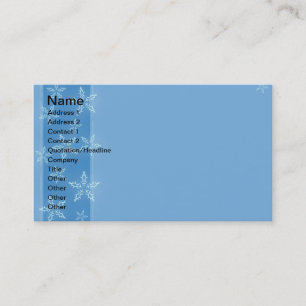 Tarjeta De Visita Snowflake