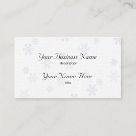Tarjeta De Visita Snowflakes Business Card Template Executive Linen