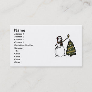 Tarjeta De Visita Snowman Business Card