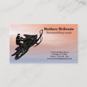 Tarjeta De Visita Snowmobile