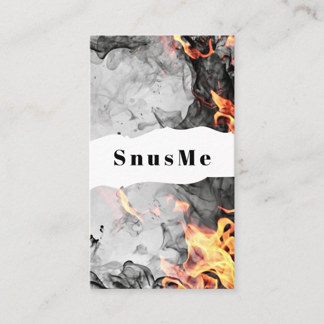 Tarjeta De Visita Snus Shop Tabaco Vape Smoke Aceite CBD (Anverso)