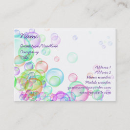 Tarjeta De Visita Soap Bubbles